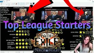 PoE 324 Necropolis BEST League Starter Ratings  NOT BAIT MOSTLY YOU WONT BELIEVE THE TOP 3 [upl. by Rumit]