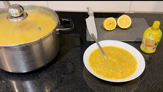 Leckere Linsensuppe selbst gemacht شوربة عدس Şorba nîskê [upl. by Narton]