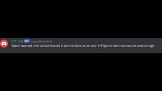 Comment fabriquer son BOT Discord et le mettre dans un serveur et lui mettre des commande [upl. by Roter]