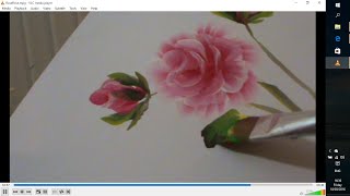 Легко рисуем розы акриломRoses in acrylic one stroke technique [upl. by Eitsyrhc]