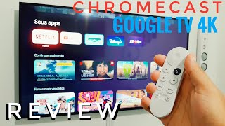 Chromecast 4 com Google TV 4K  REVIEW [upl. by Enneicul]