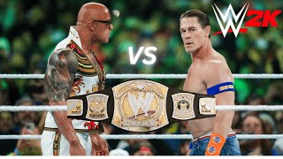 John Cena vs The Rock WWE Championship [upl. by Emili]