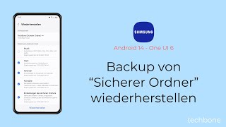 Backup von “Sicherer Ordner” wiederherstellen  Samsung Android 14  One UI 6 [upl. by Anitsrihc766]