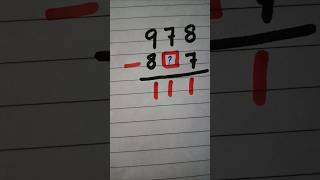 Subtraction challengeshortvideo [upl. by Peddada]