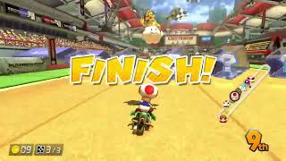 Toad 7th12th Place Animation Bike  Mario Kart 8 Deluxe [upl. by Nylacaj]