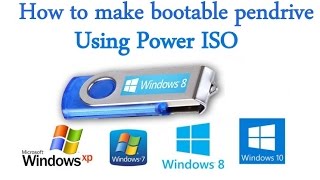 Create bootable USB for all operating systems using power ISO [upl. by Eiznekcm]