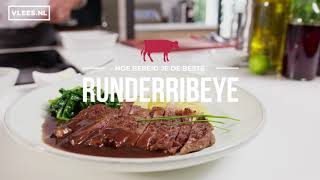 Runder ribeye met rode wijnsaus [upl. by Dorelle]