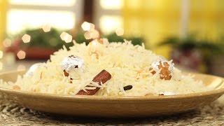 Rajasthani Motiyan Pulao  Simple Vegetarian Khana With Chef Saurabh  Sanjeev Kapoor Khazana [upl. by Nydnarb]