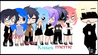 Jake Rates kisses  kiss me GCMVGMV Gacha Club meme [upl. by Jesse]