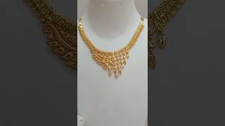 Beautiful gold necklace design with weight and priceshortsfeed ytshorts shorts short gold [upl. by Eiramasil330]