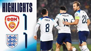 North Macedonia 11 England  Three Lions End UEFA EURO 2024 Qualification Unbeaten  Highlights [upl. by Suiraj]