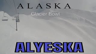 Ski Glacier Bowl Alyeska April 2024 GoPro PS [upl. by Cumings]