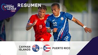 Liga de Naciones Concacaf 2022 Resumen  Islas Caimán vs Puerto Rico [upl. by Neddra98]