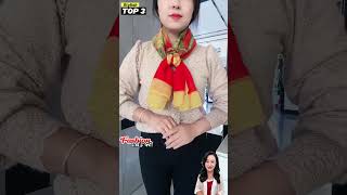 Top 3 attractive ways to tie a scarf HowTo Wear A Scarf  Style Wear Tips P090224 scarfwearing [upl. by Pedrick548]