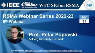 RSMA SIG Talk 14  Prof Petar Popovski [upl. by Maury]