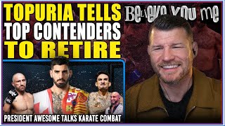 BYM Podcast Topuria Tells Top Contenders To Retire  President Awesome Talks Karate Combat [upl. by Karli]