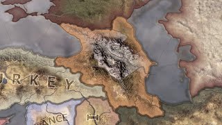 What if Transcaucasia was formed by Georgia HOI4 Timelapse [upl. by Gladys]