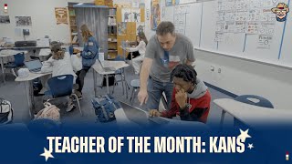 Tim Kans  2024 CoServ Teacher of the Month [upl. by Lyndell119]