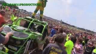 WORLDS FIRST EVER ROCK BOUNCER BACKFLIP Unlimited OffRoad Expo 2014 [upl. by Ahsienauq]