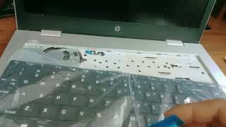 HP 640 G4 LAPTOP KEYBOARD REPLACE⌨ [upl. by Llezo668]