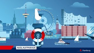 Auslaufparade zum 833 HAFENGEBURTSTAG HAMBURG [upl. by Laband]