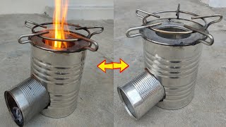 How To Make a Wood Stove From an Old iron box  DIY Mini Wood Stove  New Creative idea 2024 🔥 [upl. by Jada]