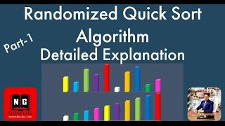 Randomized Quick Sort Algorithm  Randomized Quicksort Example  Algorithm Design  PART 36 [upl. by Aener]