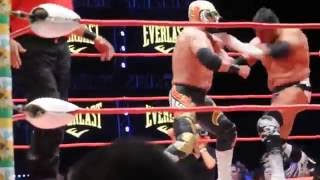 Texano Jr vs Dr Wagner Jr vs Brian Cage en Triplemania XXIV [upl. by Lesde]