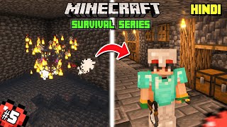 I Made 2 Awesome Spider Spawner XP FARM in Hornetpur  Minecraft survival series EP 05 Hindi [upl. by Theone]