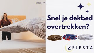 Snel je dekbed overtrekken  Geen hoeslaken meer nodig  Wasbaar dekbed zonder overtrek [upl. by Otrebogir]