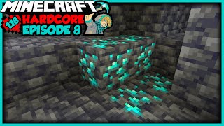 Finding My First Diamonds  Lets Play Hardcore Minecraft Episode 8 [upl. by Nageem]