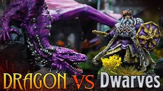 Dragon Vs Dwarves  Middle Earth SBG Battle Report [upl. by Llerred]