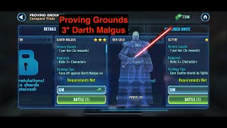 Proving Grounds  3 Star Darth Malgus [upl. by Heisser]