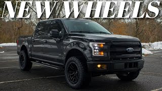 Installing NEW Wheels and 25” Level Kit On My F150  FUEL  NITTO  MAXTRAC [upl. by Winterbottom]