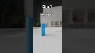 Dia 1 sumando dominos domino 3d blender animacion animacion3d [upl. by Aicerg]