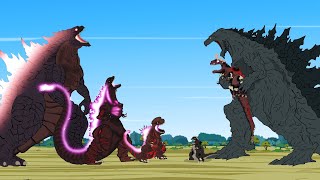 TEAM GODZILLA vs SHIN GODZILLA If Bad BAD BABY SHIN GODZILLA is naughty   Godzilla Cartoons [upl. by Rabbaj]