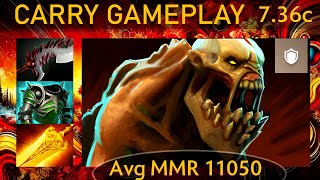 ⭐ 736c Lifestealer KDA  32 KP  75 Carry Gameplay  Dota 2 Top MMR [upl. by Hurleigh]