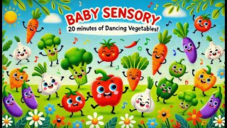 Baby Sensory 20 Minutes of Dancing Vegetables [upl. by Airalednac199]