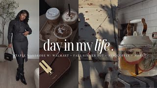 VLOGTOBER Walmart Staple Wardrobe  Simmer Pot  New Coffee Shop  Focus on your goals  iDESIGN8 [upl. by Hanae406]