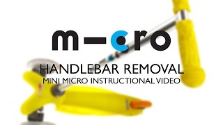 Mini Micro Scooter Handlebar Removal [upl. by Notsua]