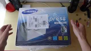 Samsung Xpress M2022W unboxing in Italiano [upl. by Merrick126]