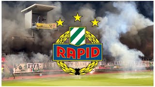 TSV Hartberg  SK Rapid Wien  Auswärtssupport Rapid  Boykott Katar 2022  Ultras Rapid [upl. by Patrizio]