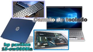 desmontar o desarmar laptop hp pavilion 15cw0009la cambiar teclado [upl. by Ximenez]