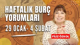 FİLİZ ÖZKOL İLE HAFTALIK BURÇ YORUMLARI  29 OCAK  4 ŞUBAT 2024 [upl. by Ellirehs]