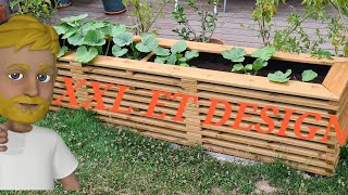 comment faire une jardinière design et originale en bois [upl. by Rugen728]