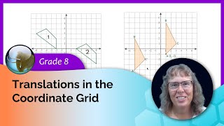 Translations in the coordinate grid 8th grade math [upl. by Ul]