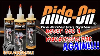 Never Get Another Motorcycle Flat Again Rideon Tire Sealant [upl. by Ki756]