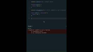 JavaScript Function Hoisting Explained in 45 Seconds ⏳ Shorts [upl. by Bathsheb]