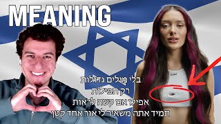 MEANING amp LYRICS 🇮🇱 HURRICANE  Eden Golan 💙 ISRAEL EUROVISION 2024 [upl. by Hsepid]