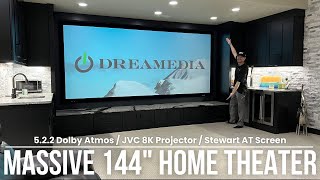 MASSIVE 144” Home Theater w JVC NZ7 4K amp 522 Dolby Atmos Colorado Springs [upl. by Yantruoc]